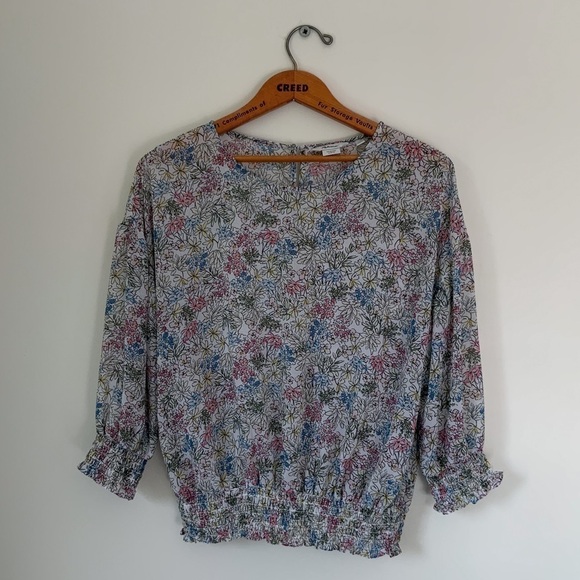 Reitmans - The Relaxed - sheer floral print  top - M - Picture 1 of 6